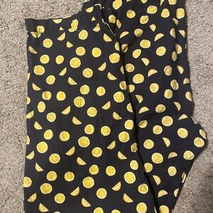 Goodfellow & Co Navy Blue Pants with Lemon Print